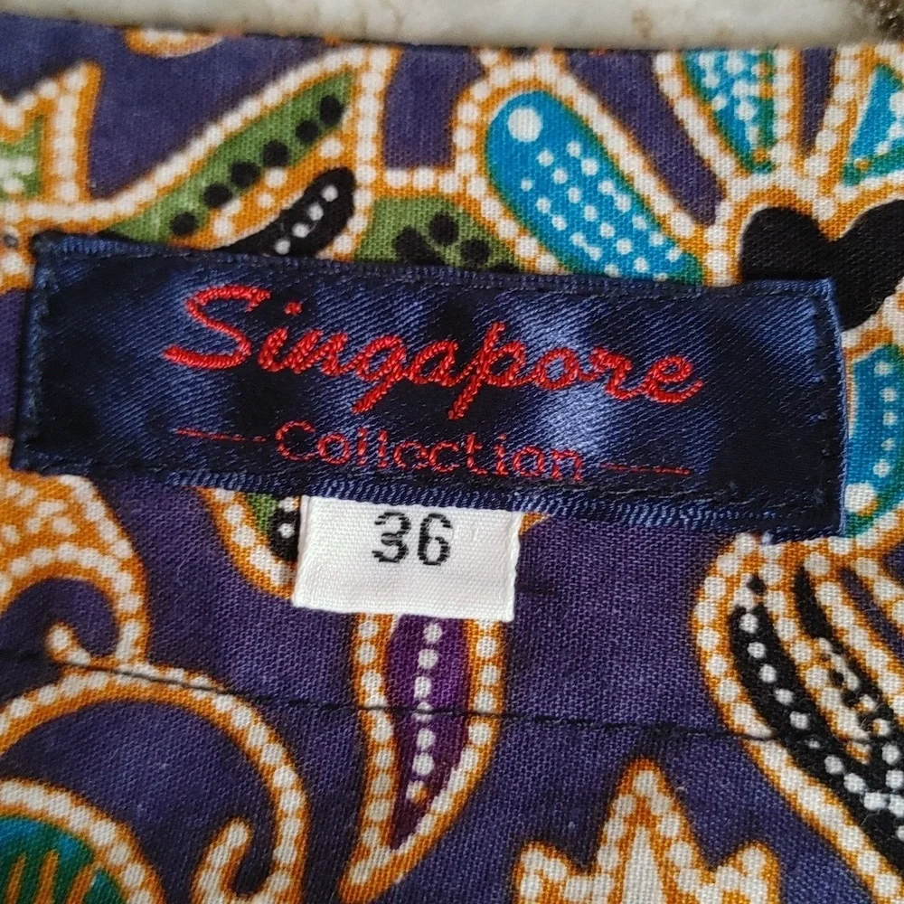 Vintage Singapore Collection Skirt Set Size 36 - Picture 15 of 17